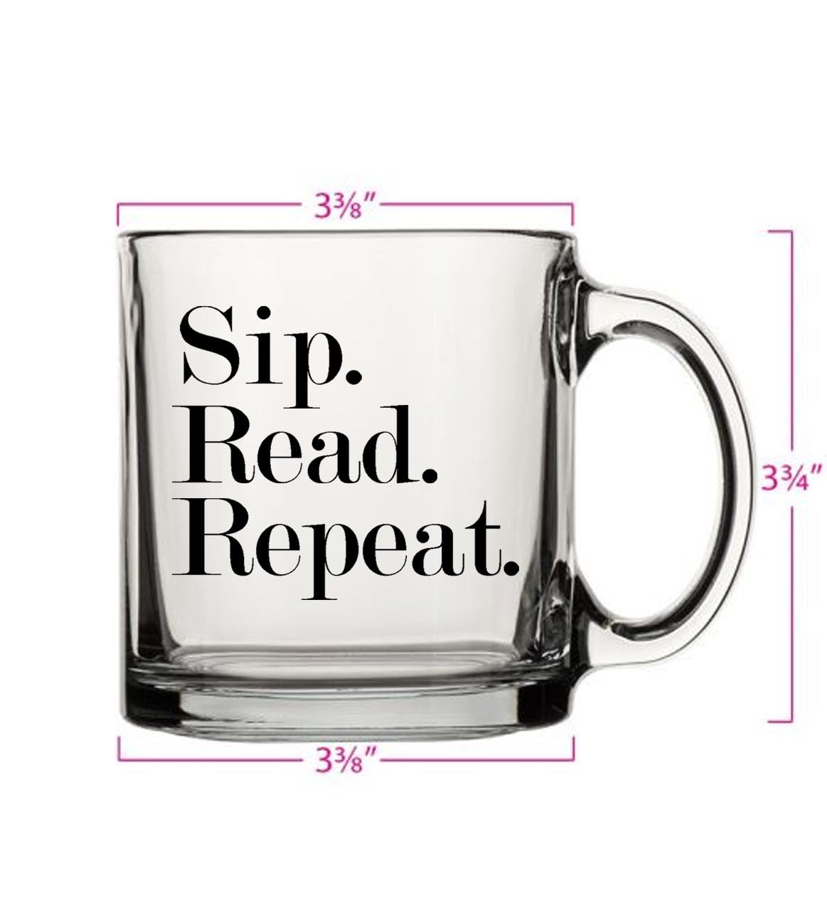 13oz Coffee or Tea Glass Mug