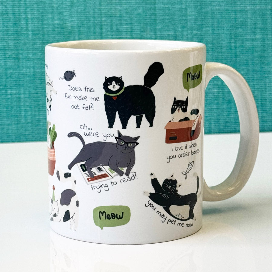 The Feisty Feline Crabby Cat 11oz Ceramic Mug