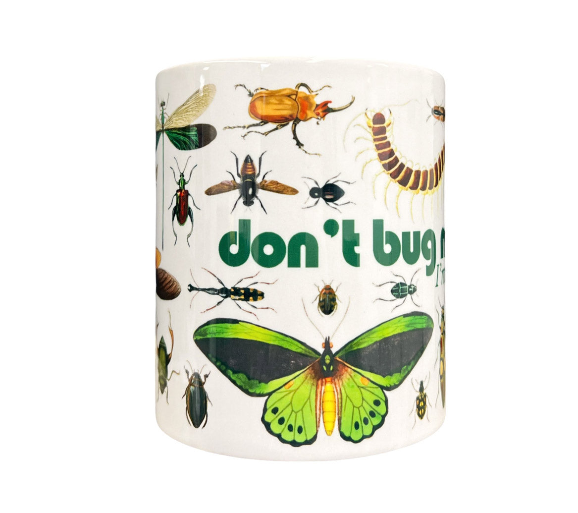 Don't Bug Me I'm Reading Insect Butterfly Tea Coffee Mug Ceramic Mug