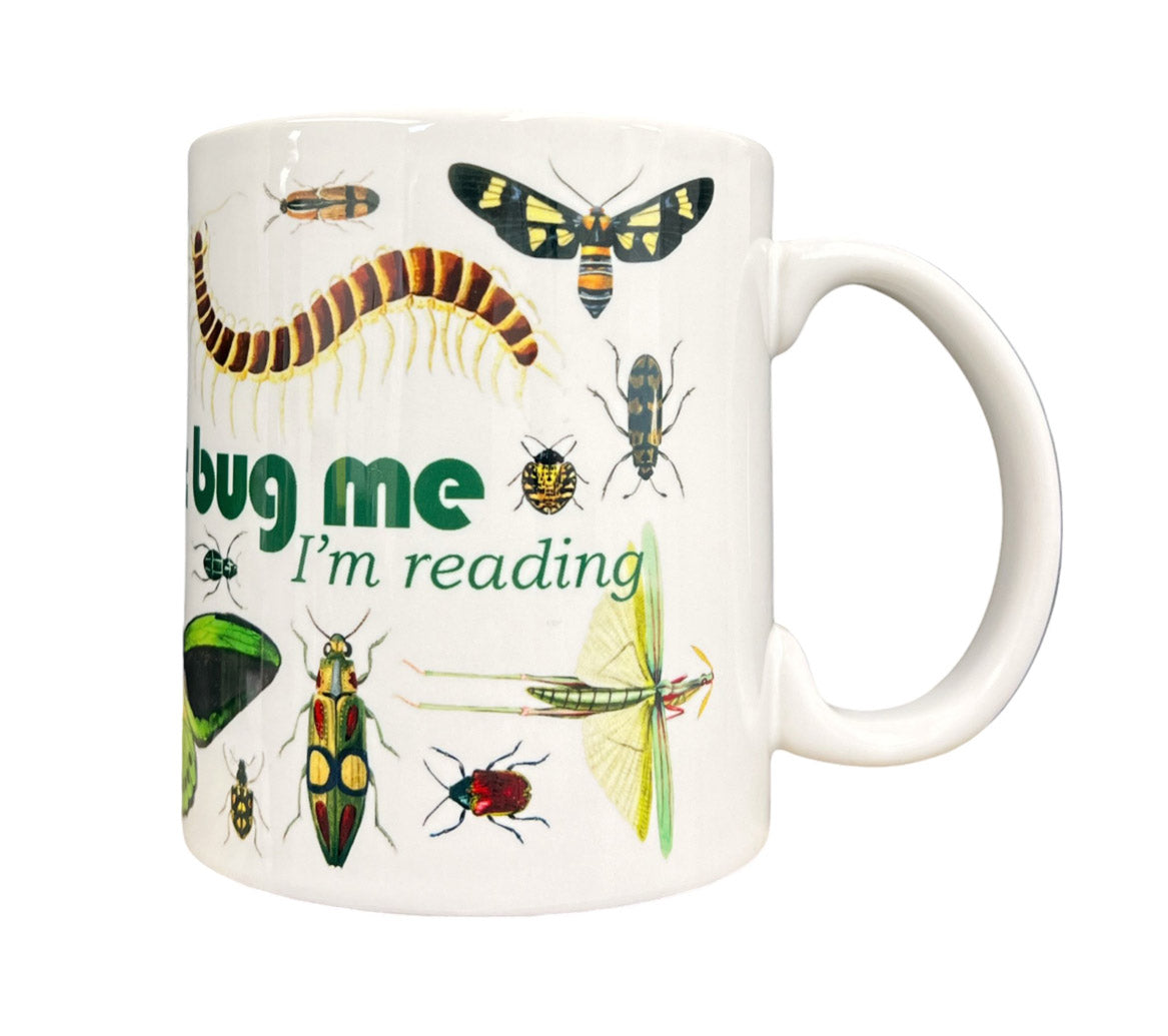 Don't Bug Me I'm Reading Insect Butterfly Tea Coffee Mug Ceramic Mug