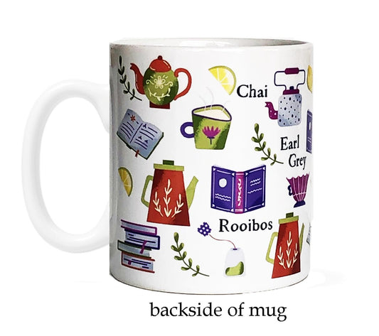 Literary Tea Lover Book Inspired 11oz Ceramic Mug