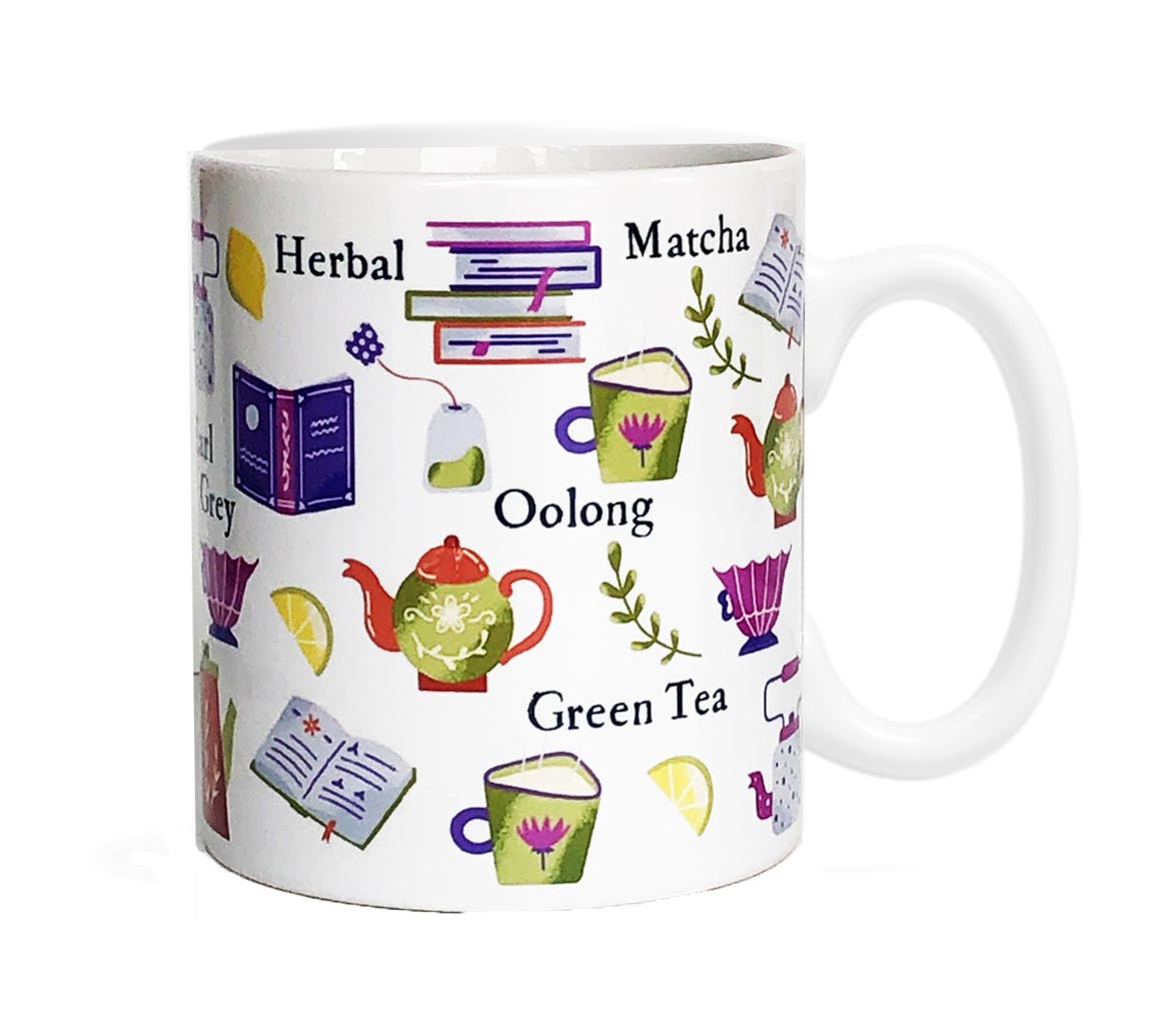 Literary Tea Lover Book Inspired 11oz Ceramic Mug