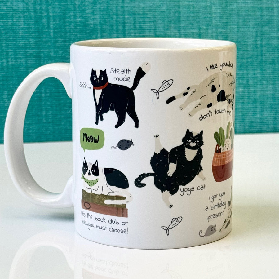 The Feisty Feline Crabby Cat 11oz Ceramic Mug