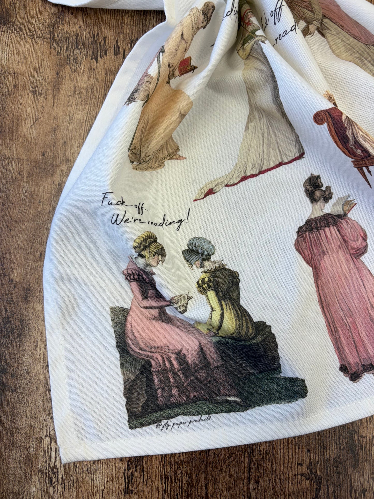 Fuck off I'm Reading Regency Era / Bridgerton Tea Towel