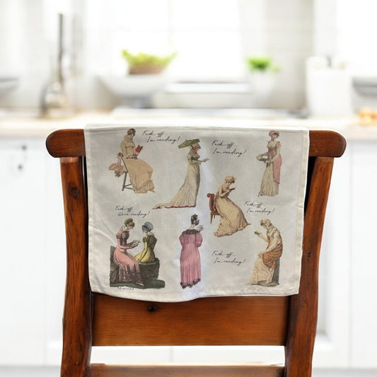 Fuck off I'm Reading Regency Era / Bridgerton Tea Towel