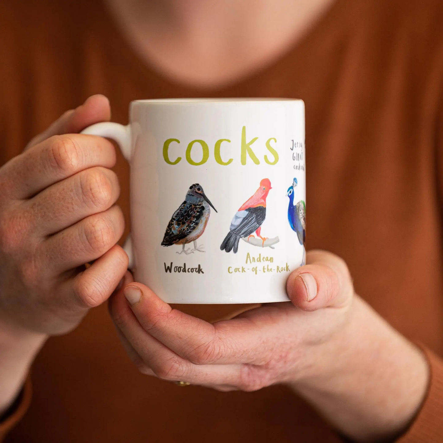 Cocks Bird Pun Fowl Language Rooster Ceramic Coffee Tea Mug
