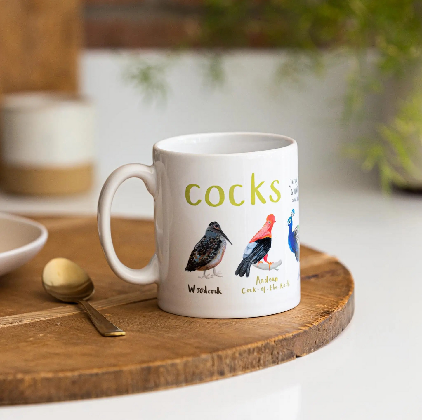 Cocks Bird Pun Fowl Language Rooster Ceramic Coffee Tea Mug