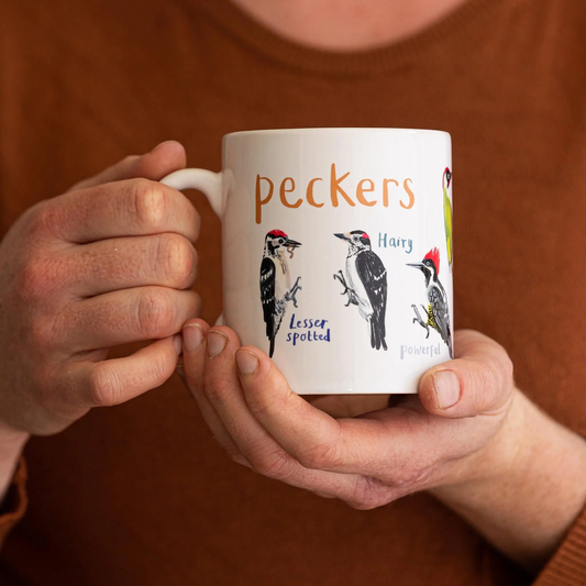 Peckers Bird Pun- Woodpecker Wildlife Nature Mug