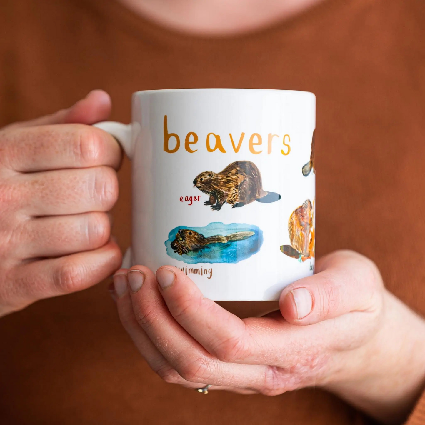 Beavers Animal Pun Ceramic Coffee Tea Mug